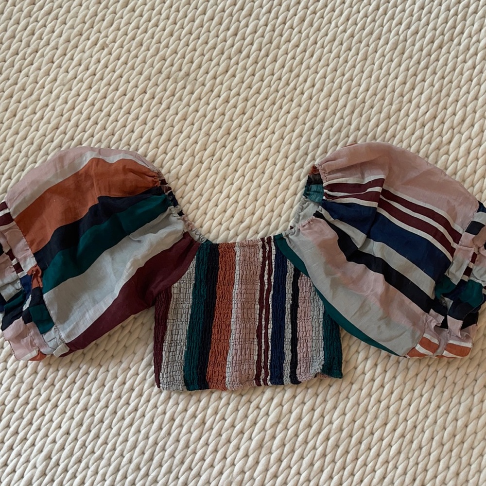 Off shoulder crop top from Apiece Apart